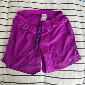 Nike Dri-Fit Running Shorts - Purple Medium